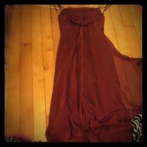 Size 6 betsy and Adam read slim prom dress